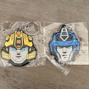 Key & Card Holder Set - Yellow and Blue